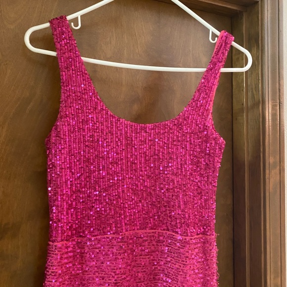 Pink Sequin Gown - Picture 3 of 5